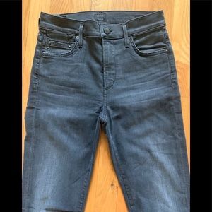 Citizens of Humanity Rocket High Rise Skinny Black Dahlia NWT 27"
